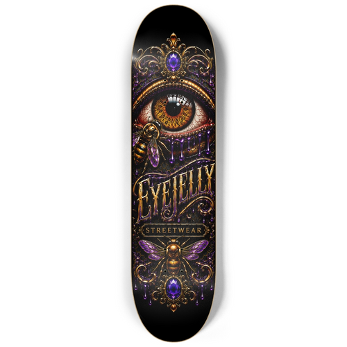 EYEJELLY ORIGIN 2026 limited-edition skateboard deck by Jason Ewing