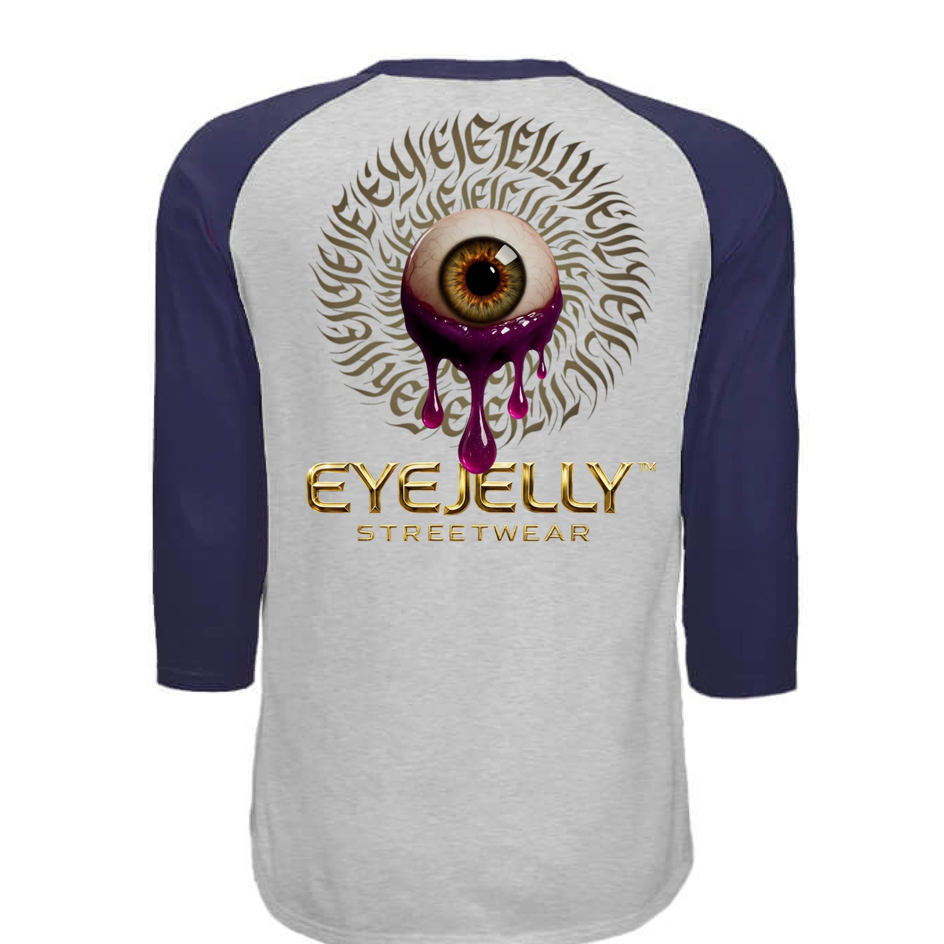 HEATHER GREY / NAVY - BACK