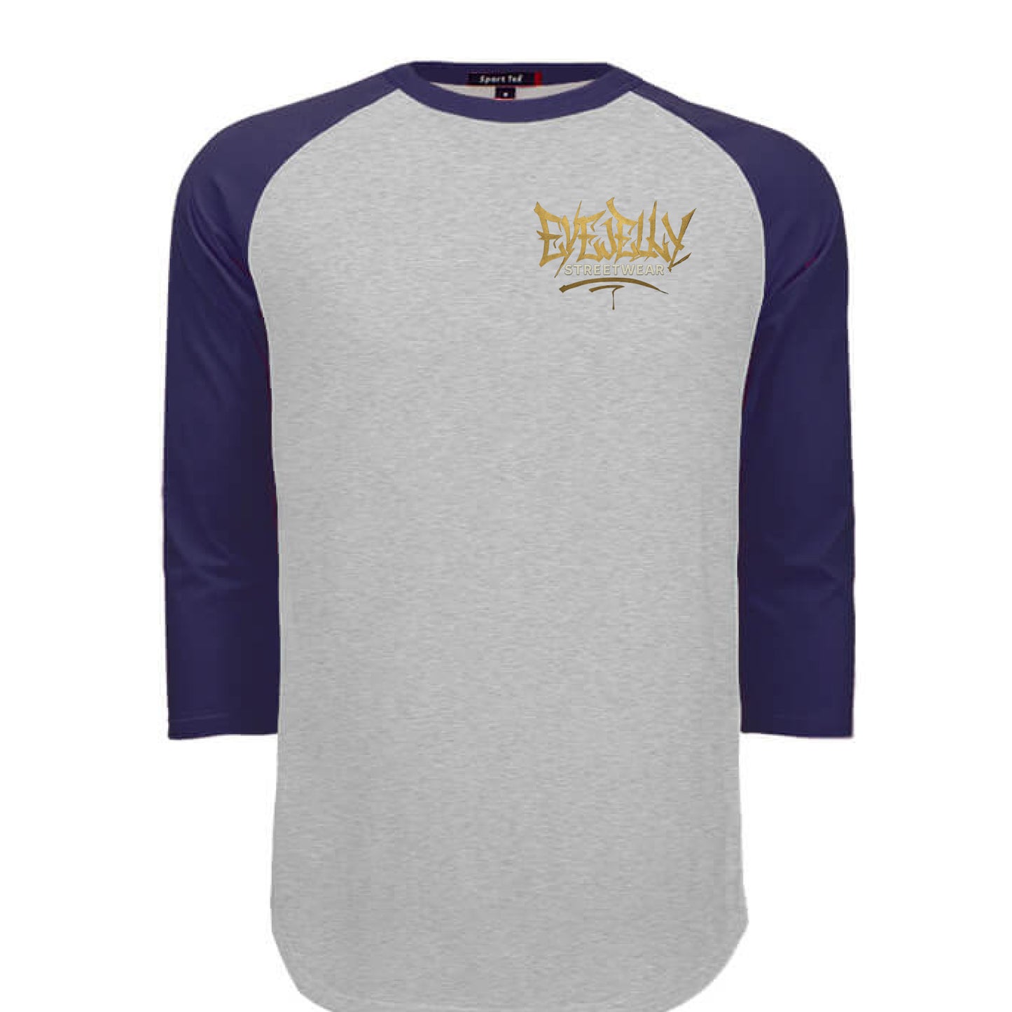 HEATHER GREY / NAVY - FRONT