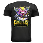 JELLY MIND graphic T-shirt by Jason Ewing - Black back artwork