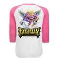 WHITE / BRIGHT PINK - BACK