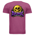 DEATH SMILEZ graphic T-shirt by Jason Ewing - Antique Heliconia back artwork