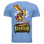 HONEY DRIPPER graphic T-shirt by Jason Ewing - Heather Royal back artwork
