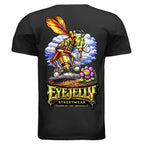 HONEY DRIPPER graphic T-shirt by Jason Ewing - Black back artwork