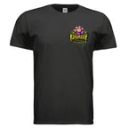 HONEY DRIPPER graphic T-shirt by Jason Ewing - Black front view