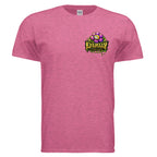 HONEY DRIPPER graphic T-shirt by Jason Ewing - Heather Heliconia front view