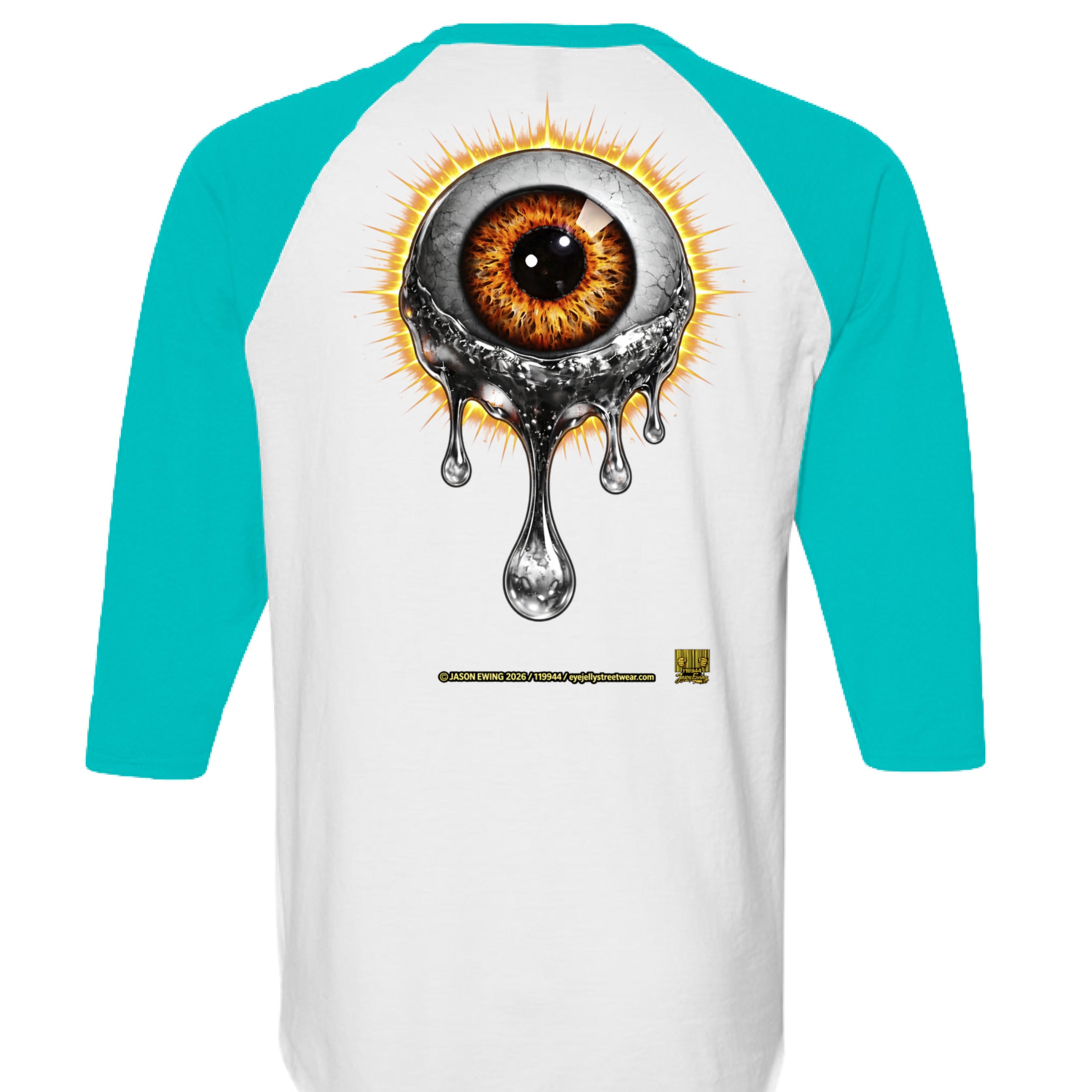 WHITE/ SCUBA BLU - BACK