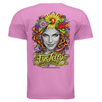 FREYJA graphic T-shirt by Jason Ewing - Heather Radiant Orchid back artwork