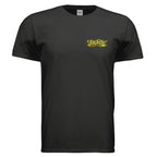 FREYJA graphic T-shirt by Jason Ewing - Black front view