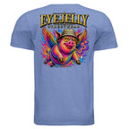 PIGS FLY graphic T-shirt by Jason Ewing - Heather Royal back artwork
