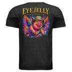 PIGS FLY graphic T-shirt by Jason Ewing - Black back artwork
