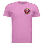 PIGS FLY graphic T-shirt by Jason Ewing - Heather Radiant Orchid front view