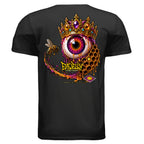 JELLY CROWN graphic T-shirt by Jason Ewing - Black back artwork