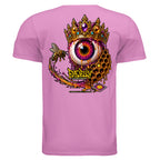 JELLY CROWN graphic T-shirt by Jason Ewing - Heather Radiant Orchid back artwork
