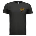JELLY CROWN graphic T-shirt by Jason Ewing - Black front view