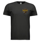 JELLY CROWN graphic T-shirt by Jason Ewing - Black front view