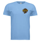 JELLY CROWN graphic T-shirt by Jason Ewing - Carolina Blue front view