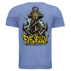 EYEJELLY ANCHOR graphic T-shirt by Jason Ewing - Heather Royal back artwork