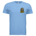 EYEJELLY ANCHOR graphic T-shirt by Jason Ewing - Carolina Blue front view