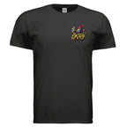 JELLY GNOME graphic T-shirt by Jason Ewing - Black front view