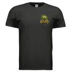JELLY MELLON graphic T-shirt by Jason Ewing - Black front view