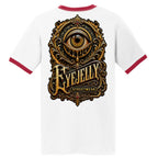 JELLY VISION ringer tee by Jason Ewing - White and Red back artwork