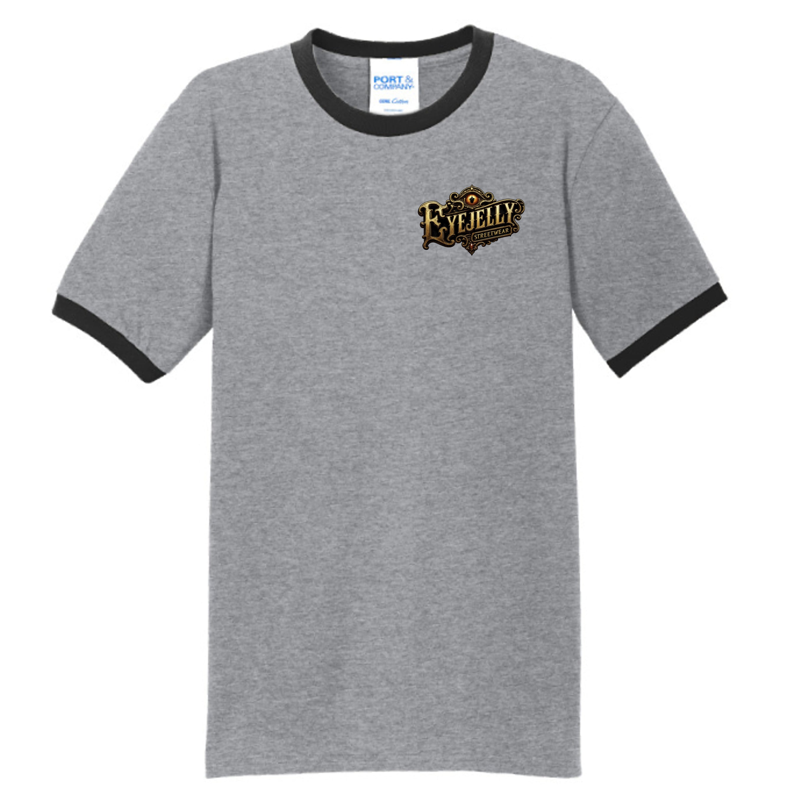 Athletic Heather/Jet Black - PC54R - FRONT