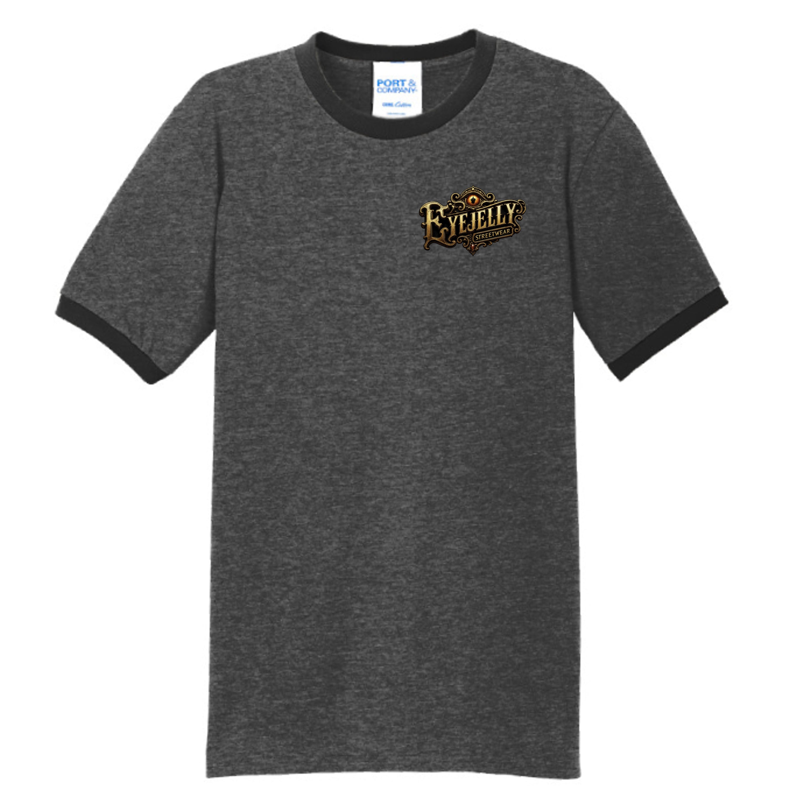 Dark Heather Grey/ Jet Black - PC54R - FRONT