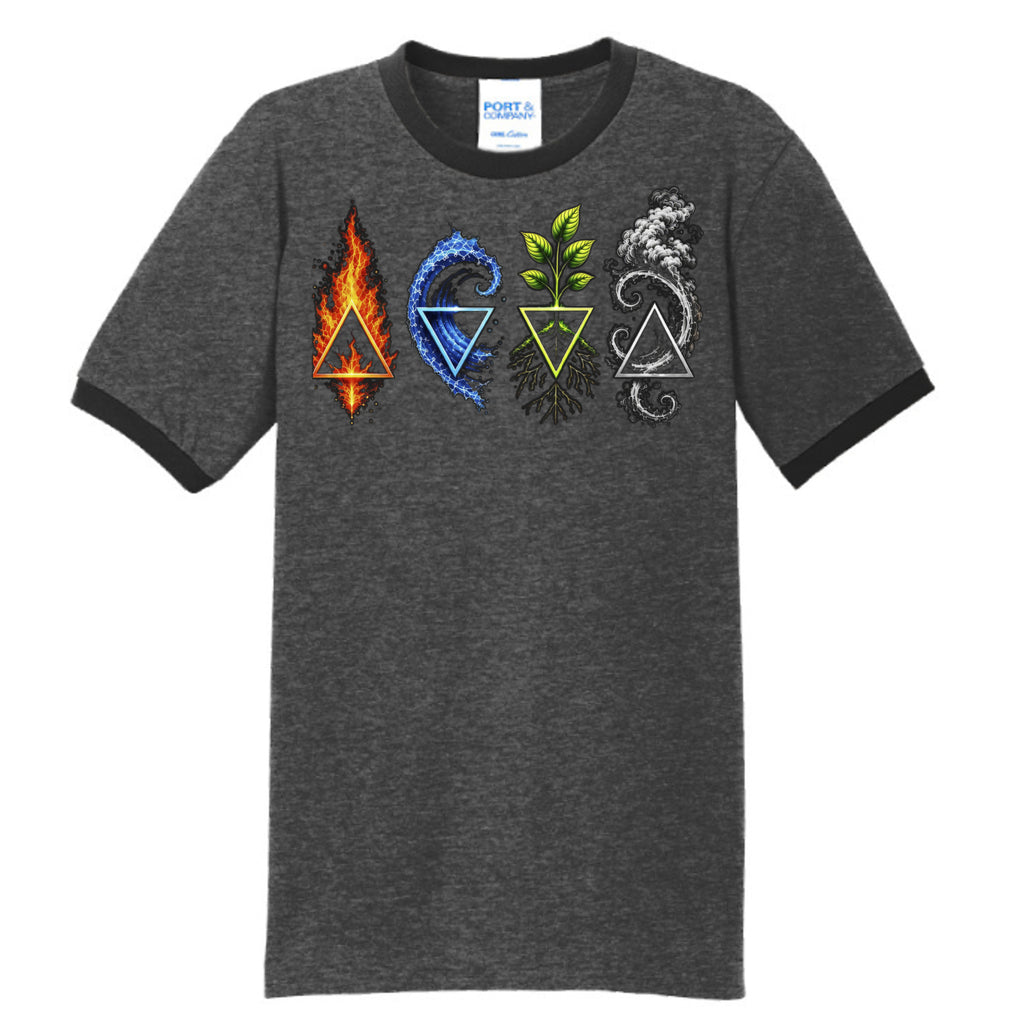 Dark Heather Grey/ Jet Black - PC54R - FRONT