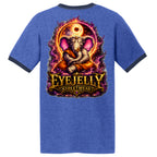 BUDDHAPHANT ringer tee by Jason Ewing - Heather Royal and Navy back artwork