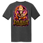 BUDDHAPHANT ringer tee by Jason Ewing - Dark Heather Grey and Jet Black back artwork