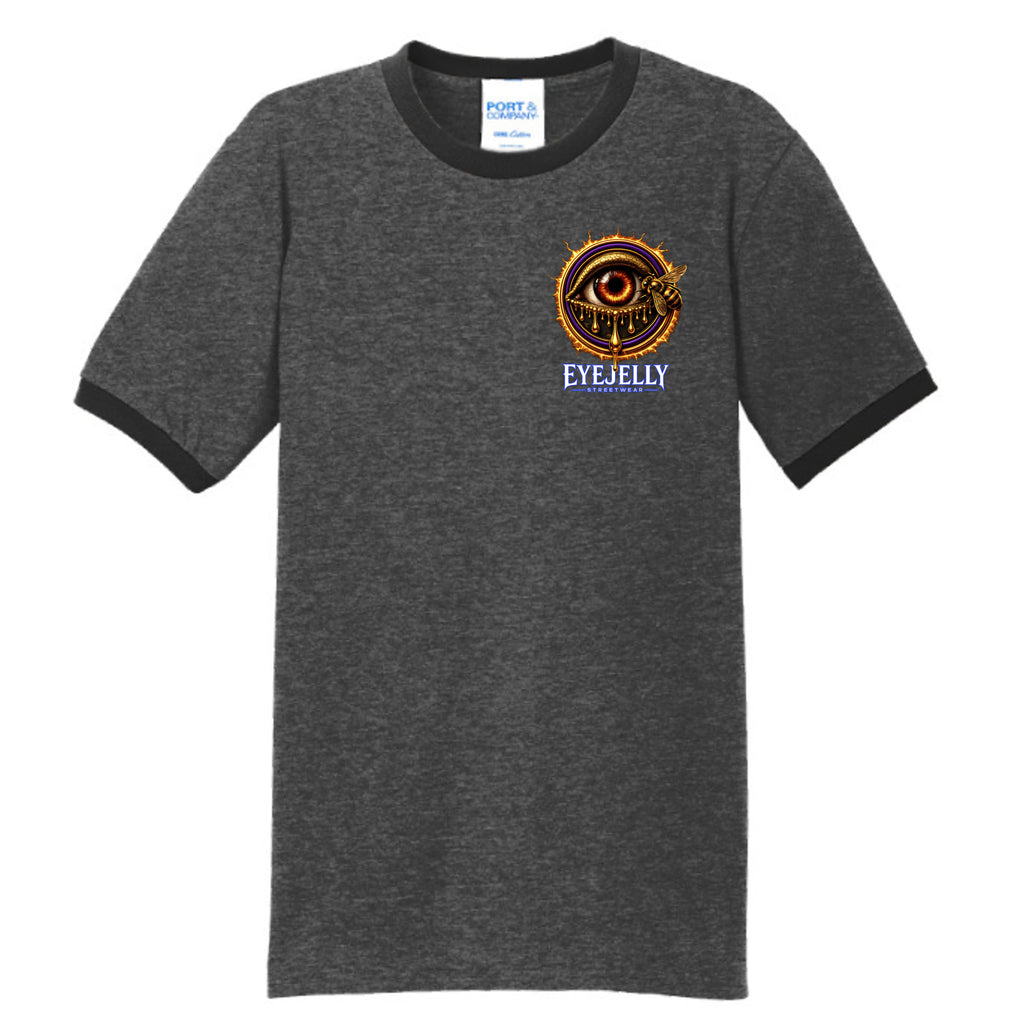 Dark Heather Grey/ Jet Black - PC54R - FRONT