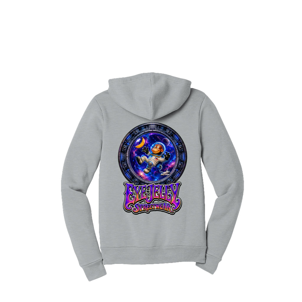 SPACE MONKEY™ Zip-Up Hoodie back artwork