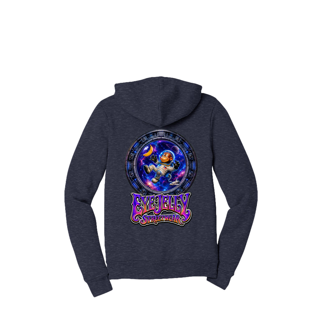 SPACE MONKEY™ Zip-Up Hoodie back artwork