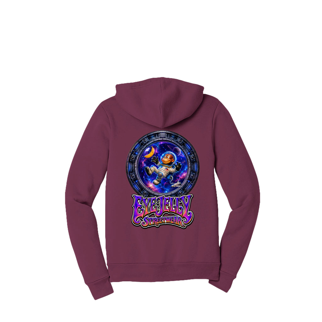 SPACE MONKEY™ Zip-Up Hoodie back artwork