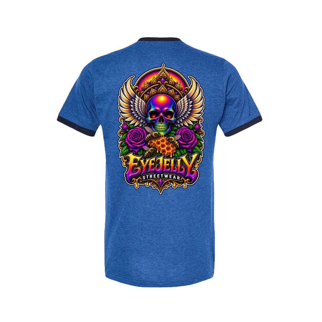 REBIRTH royal ringer tee back