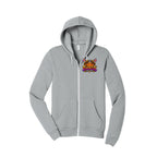 REBIRTH ash zip-up hoodie front