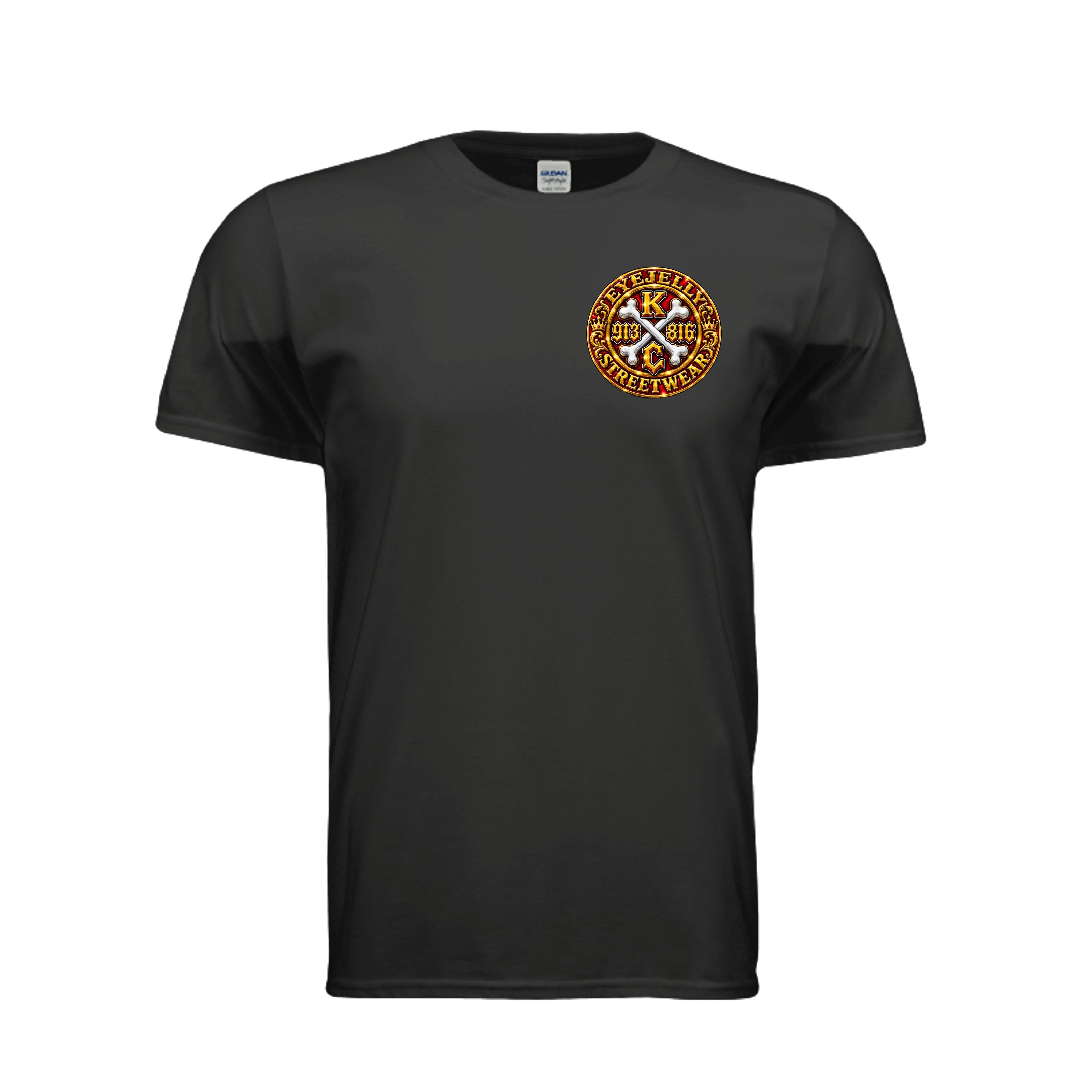 KC CROSSBONES GOLD 2026™ black T-shirt front