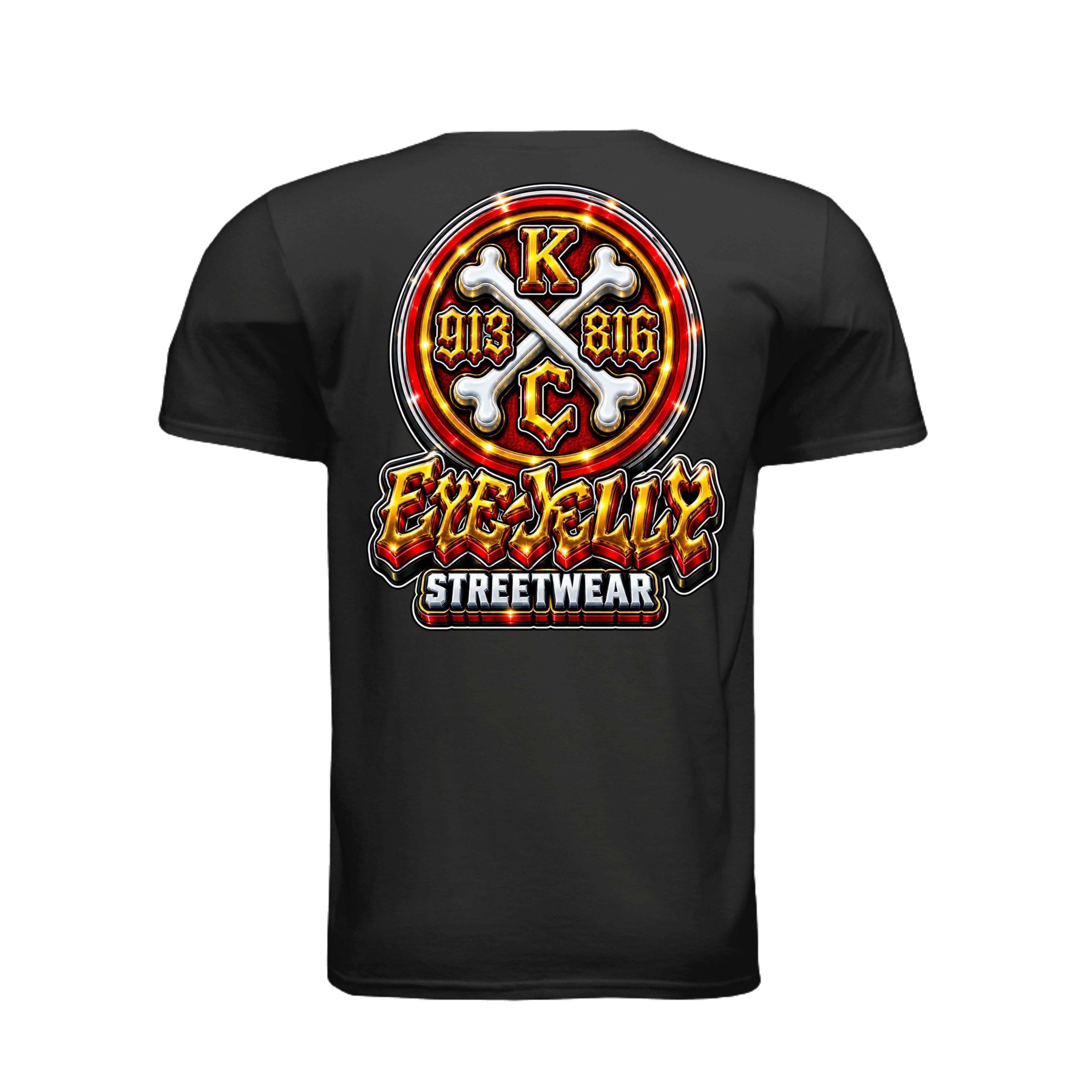 KC CROSSBONES GOLD 2026™ black T-shirt back