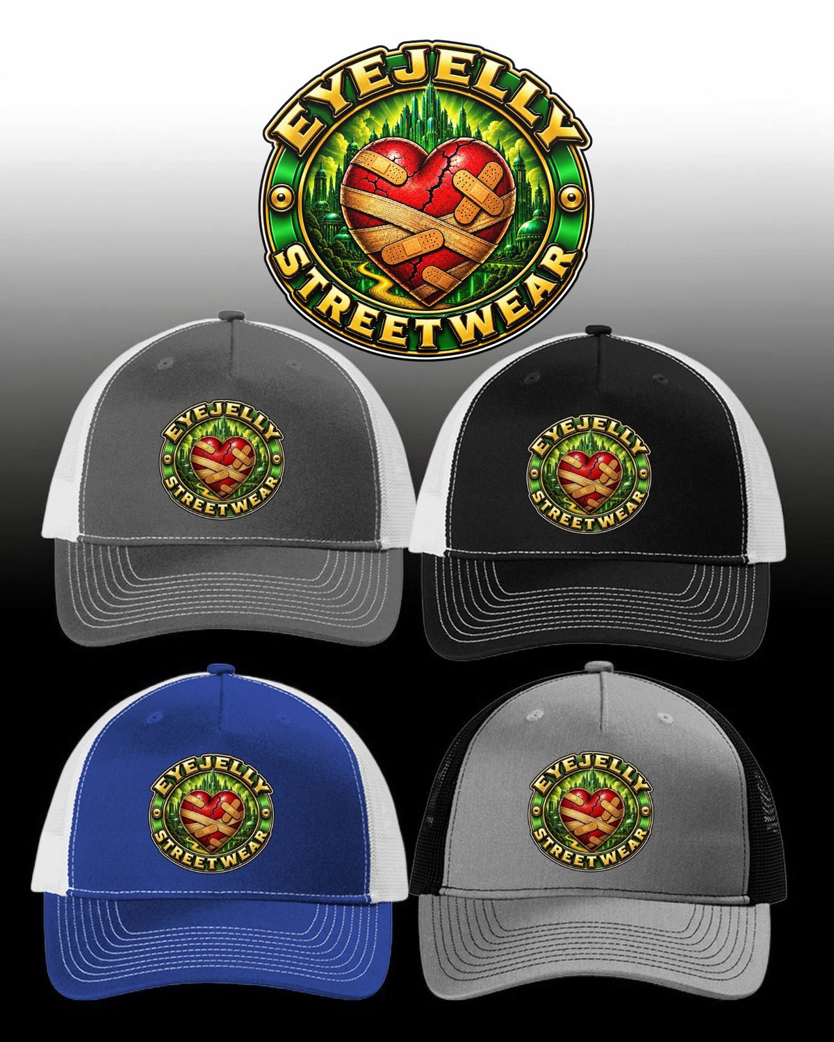 THE WIZARD OF JELLY™ TRUCKER HAT — Jason Ewing | EyeJelly Streetwear™