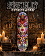 JELLY ORACLE skateboard deck artwork by Jason Ewing for EyeJelly Streetwear