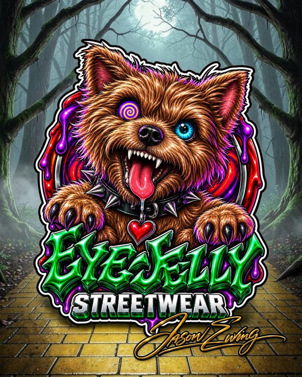 DOROTHY OF JELLY™ RINGER TEE — Jason Ewing | EyeJelly Streetwear™
