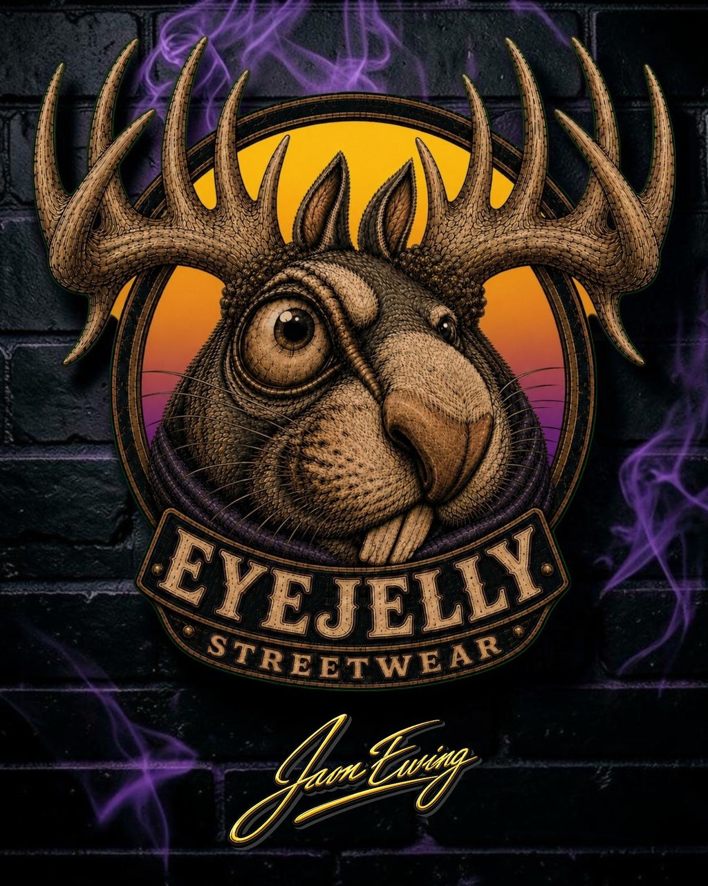 JELLY THE JACKALOPE™ RINGER TEE