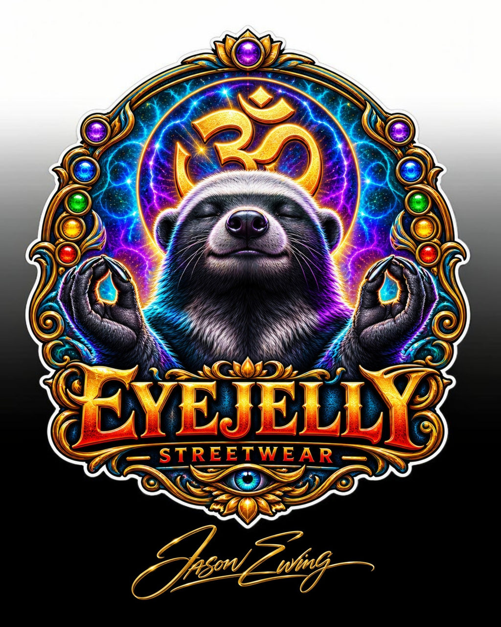 HONEY BADGER™ Zip-Up Hoodie — Jason Ewing | EyeJelly Streetwear™